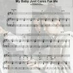 my baby just cares for me sheet music pdf
