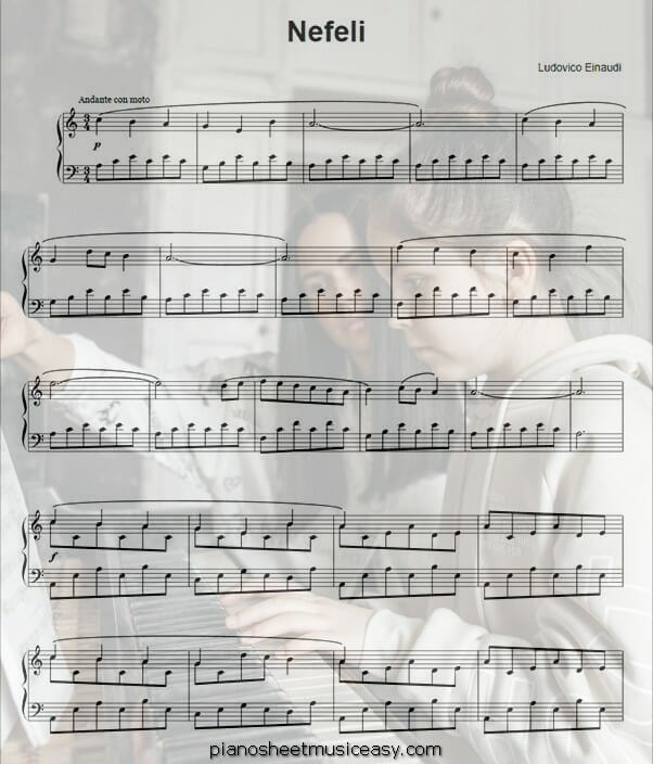 nefeli printable free sheet music for piano 