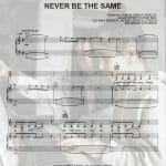Never be the same sheet music PDF