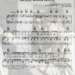 never worn white sheet music pdf