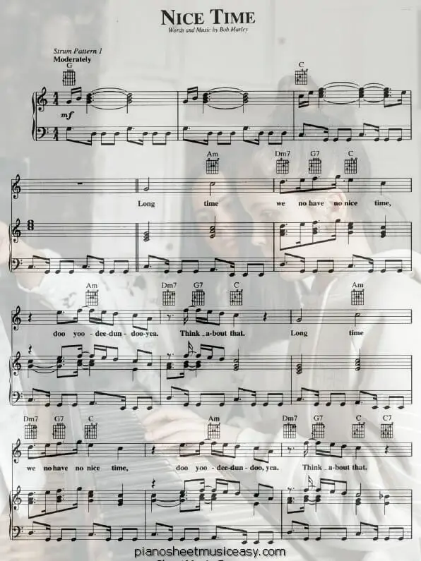 nice time sheet music PDF