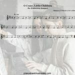 o come little children flute sheet music pdf