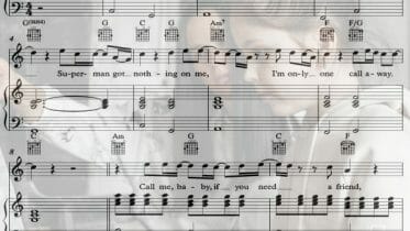 one call away sheet music pdf