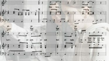 one love printable free sheet music for piano
