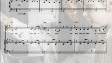 over you sheet music PDF