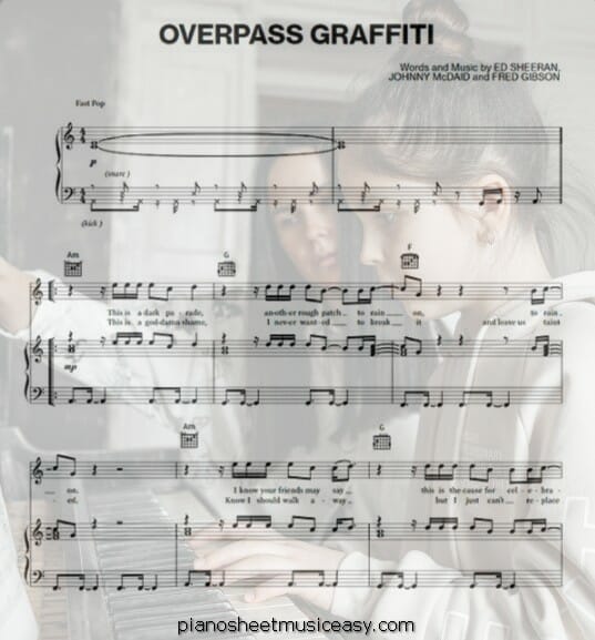 overpass graffiti printable free sheet music for piano 