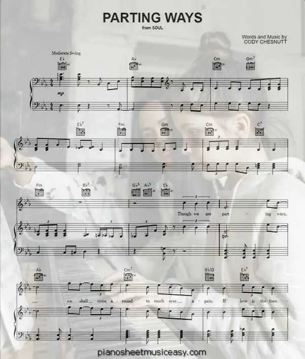 parting ways printable free sheet music for piano 