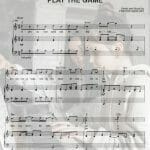 play the game sheet music pdf