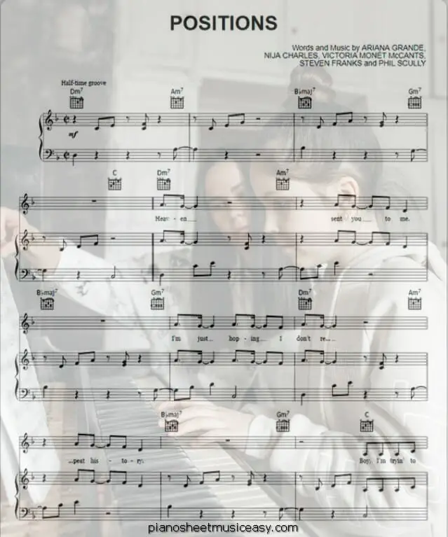 positions printable free sheet music for piano 