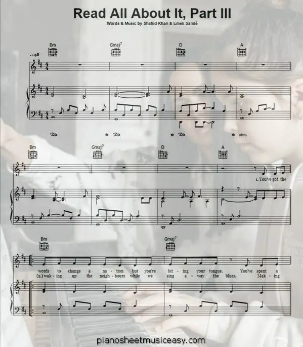 read all about it printable free sheet music for piano 