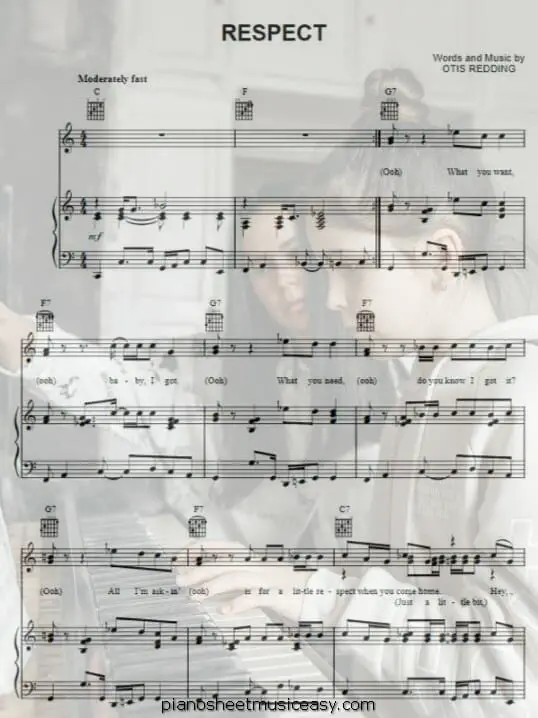 respect printable free sheet music for piano 