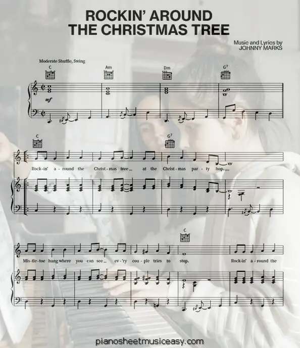 rockin around the christmas tree sheet music PDF