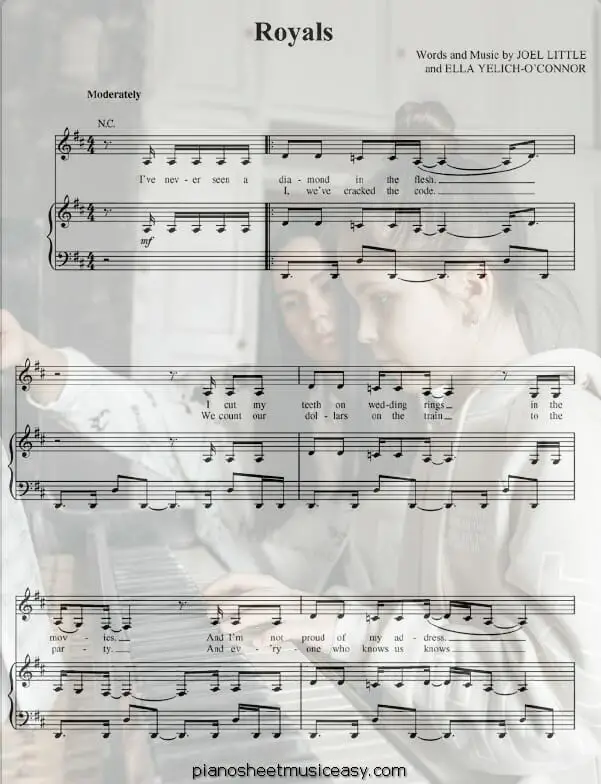 royals printable free sheet music for piano 