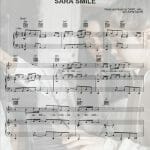 sara smile sheet music PDF