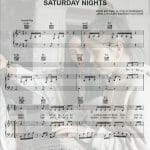 saturday nights sheet music pdf