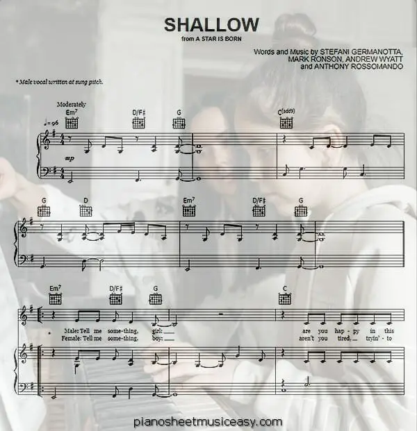 shallow printable free sheet music for piano 
