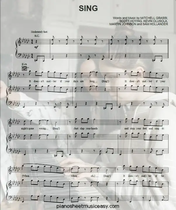 sing pentatonix printable free sheet music for piano 