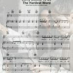 Sorry seems to be the hardest word sheet music pdf