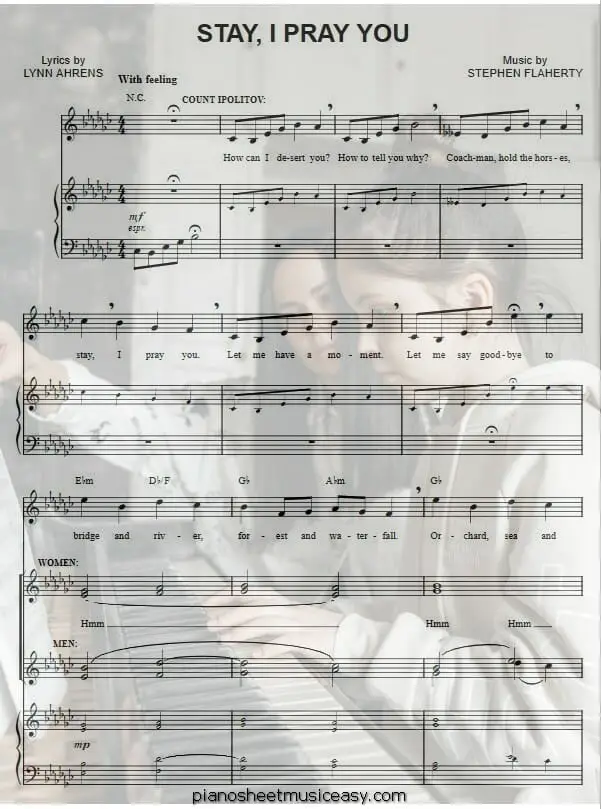 stay i pray you printable free sheet music for piano 