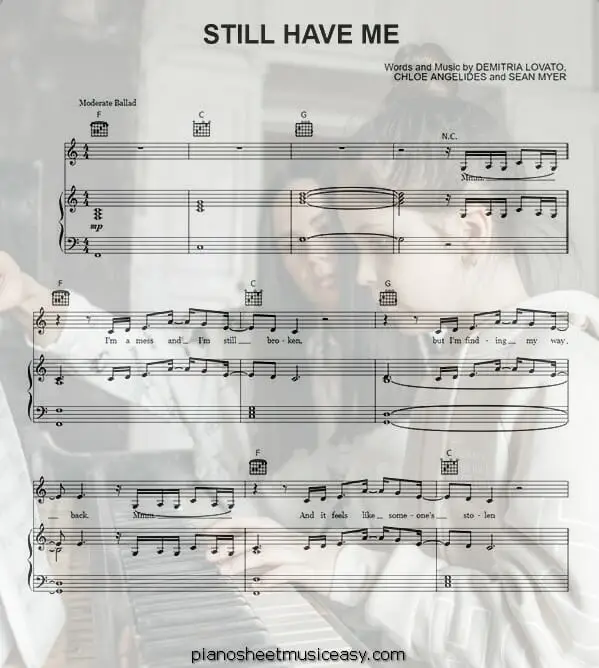 still have me printable free sheet music for piano 