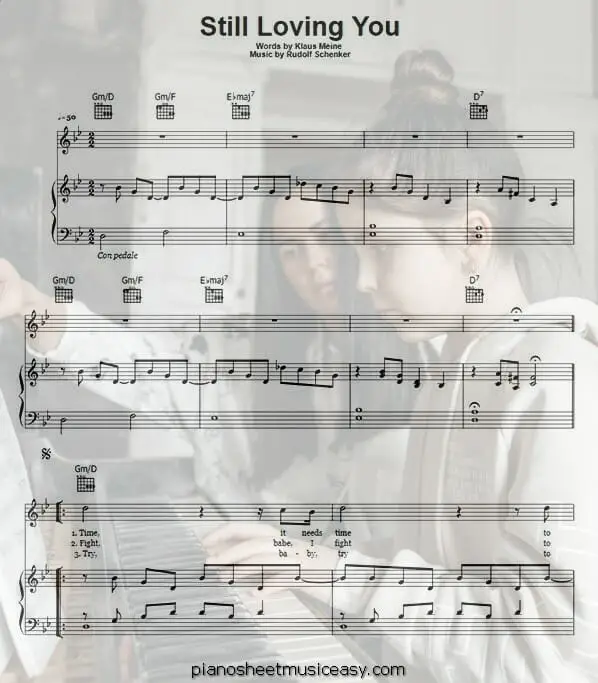 still loving you printable free sheet music for piano 