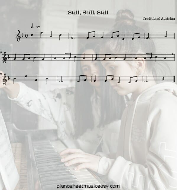 still still still flute printable free sheet music for piano 