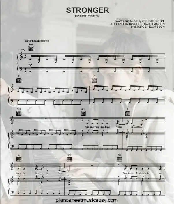 stronger printable free sheet music for piano 