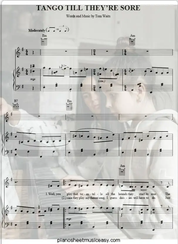 tango till theyre sore printable free sheet music for piano 