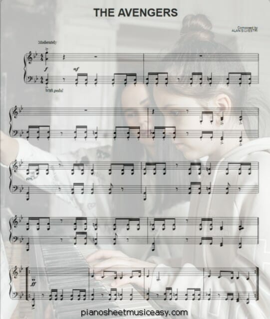 the avengers printable free sheet music for piano 