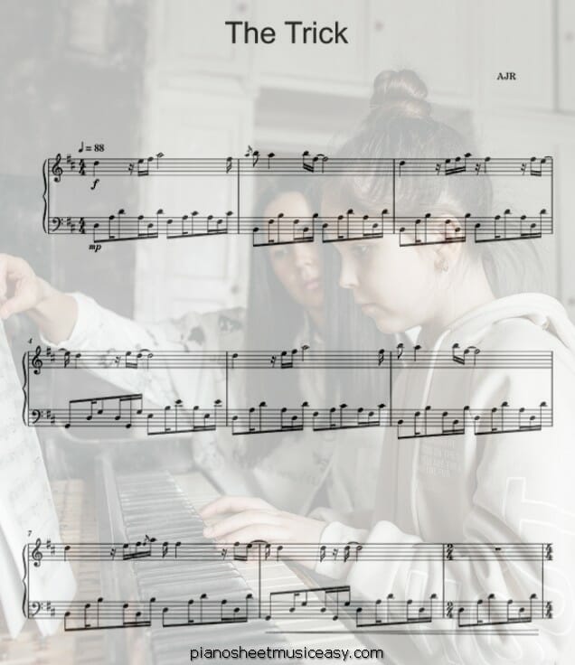 the trick printable free sheet music for piano 