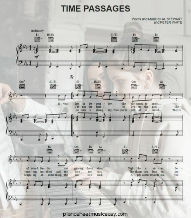 time passages printable free sheet music for piano 