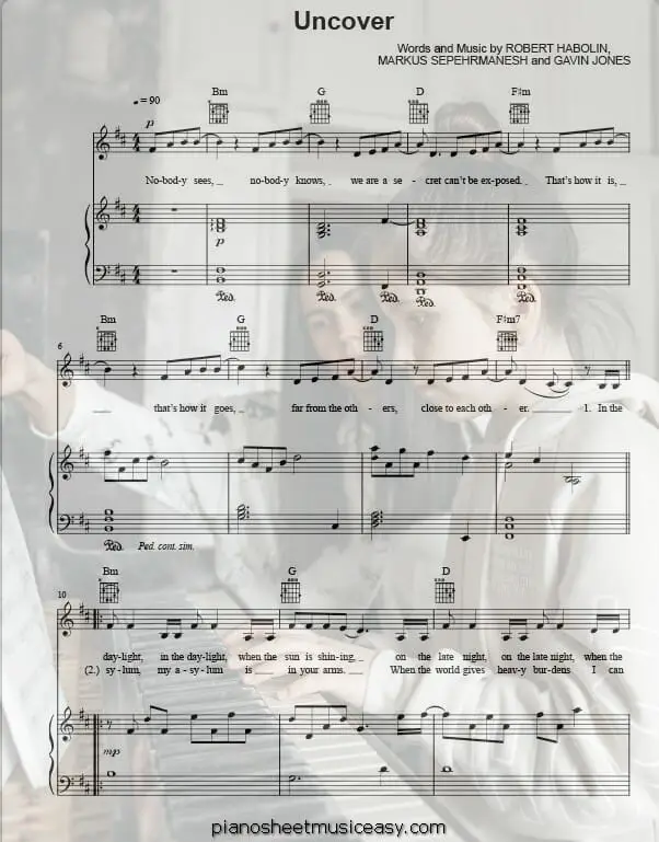 uncover printable free sheet music for piano 