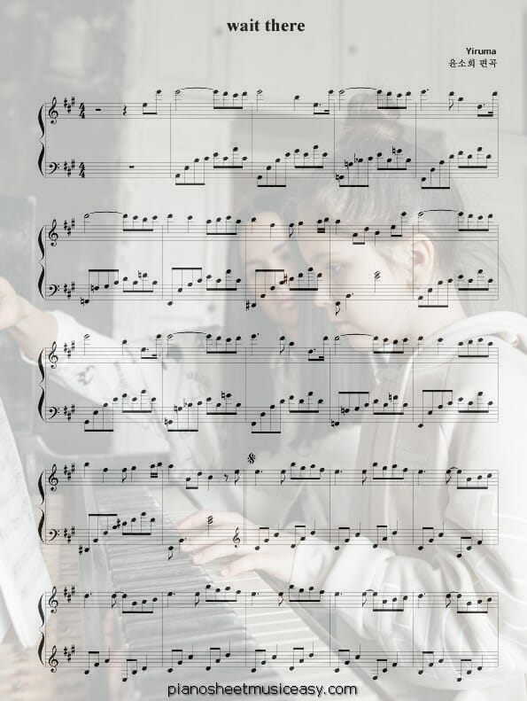 wait there printable free sheet music for piano 