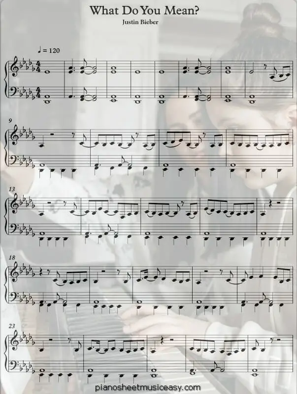 what do you mean printable free sheet music for piano 