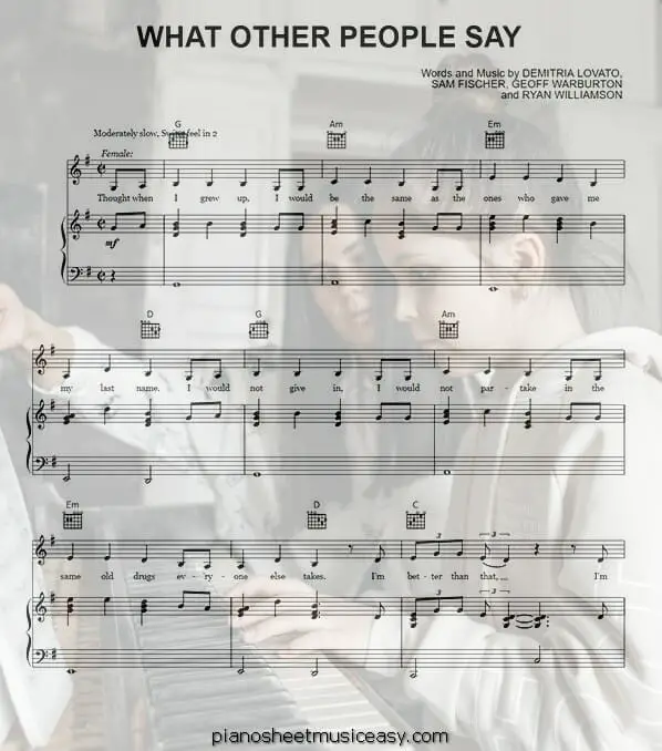 what other people say printable free sheet music for piano 