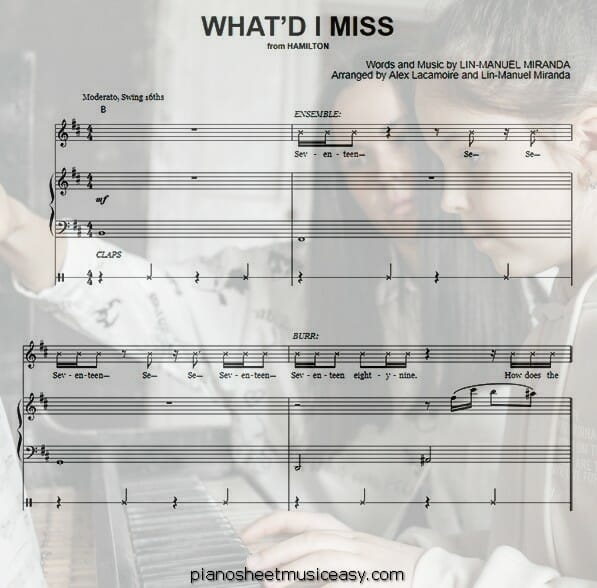 whatd i miss printable free sheet music for piano 