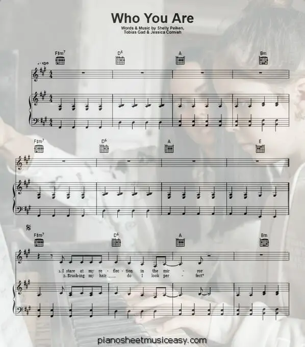 who you are printable free sheet music for piano 