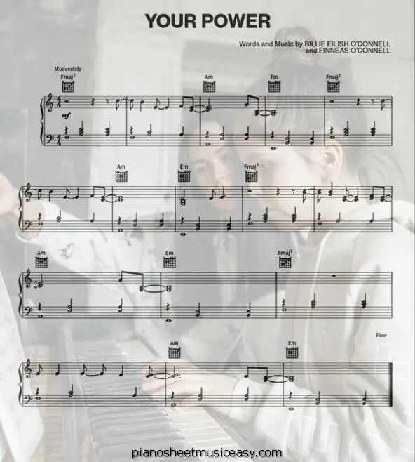your power printable free sheet music for piano 