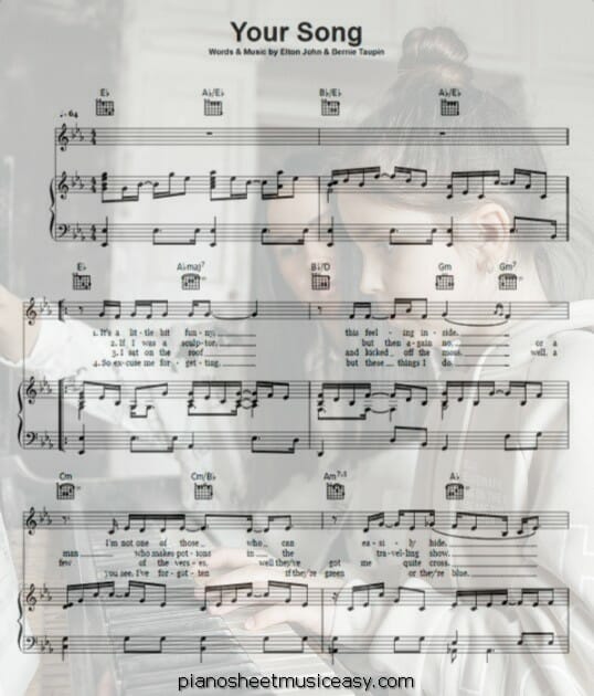 your song piano printable free sheet music for piano 