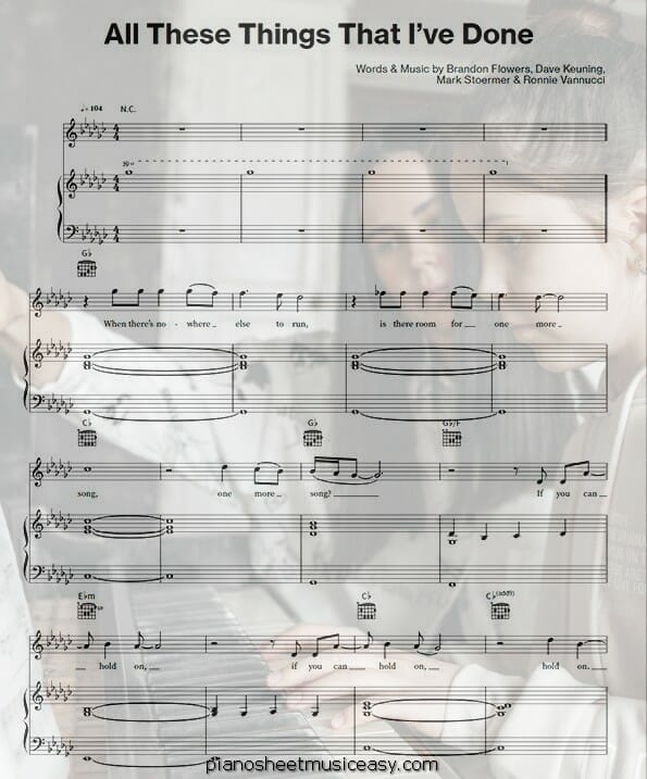 all these things that i've done printable free sheet music for piano 