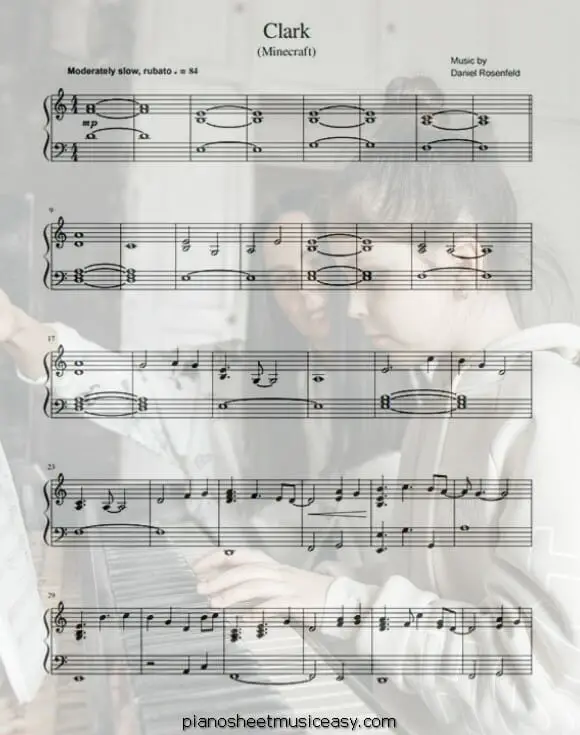 clark printable free sheet music for piano 