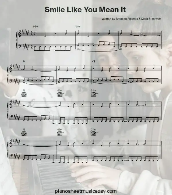  smile like you mean it printable free sheet music for piano 