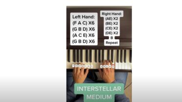 Interstellar piano notes letters