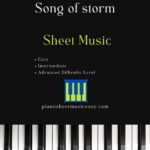 song of storm piano sheet music